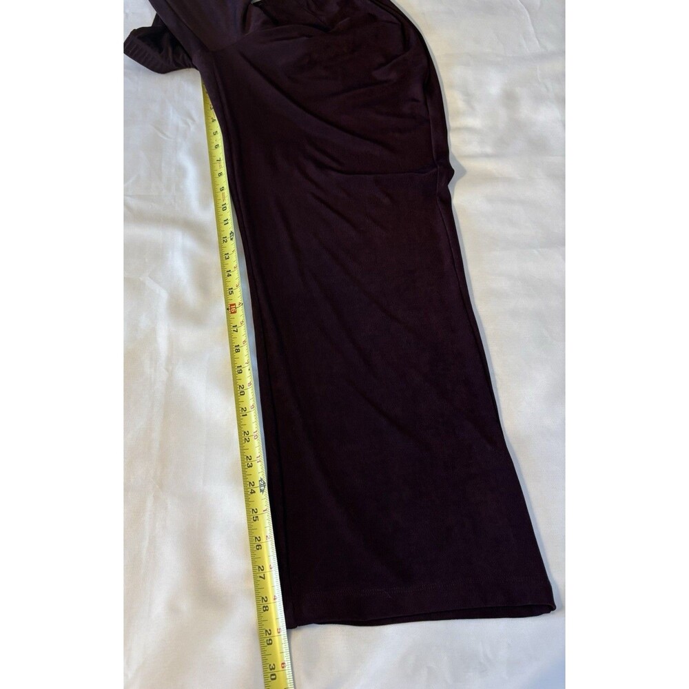 CHICO'S Travelers Dark Mulberry No Tummy Pant 3/XL Pull On Straight Leg Comfort - Picture 10 of 11